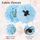 thumbnail image 3 of Uxcell 3 Pcs Peony Flowers Hair Clip, 4.7 Inch Artificial Fabric Head Flower for Women Hair Pins Corsage DIY Crafts Clothing Wedding Birthday Party, Light Blue, 3 of 7