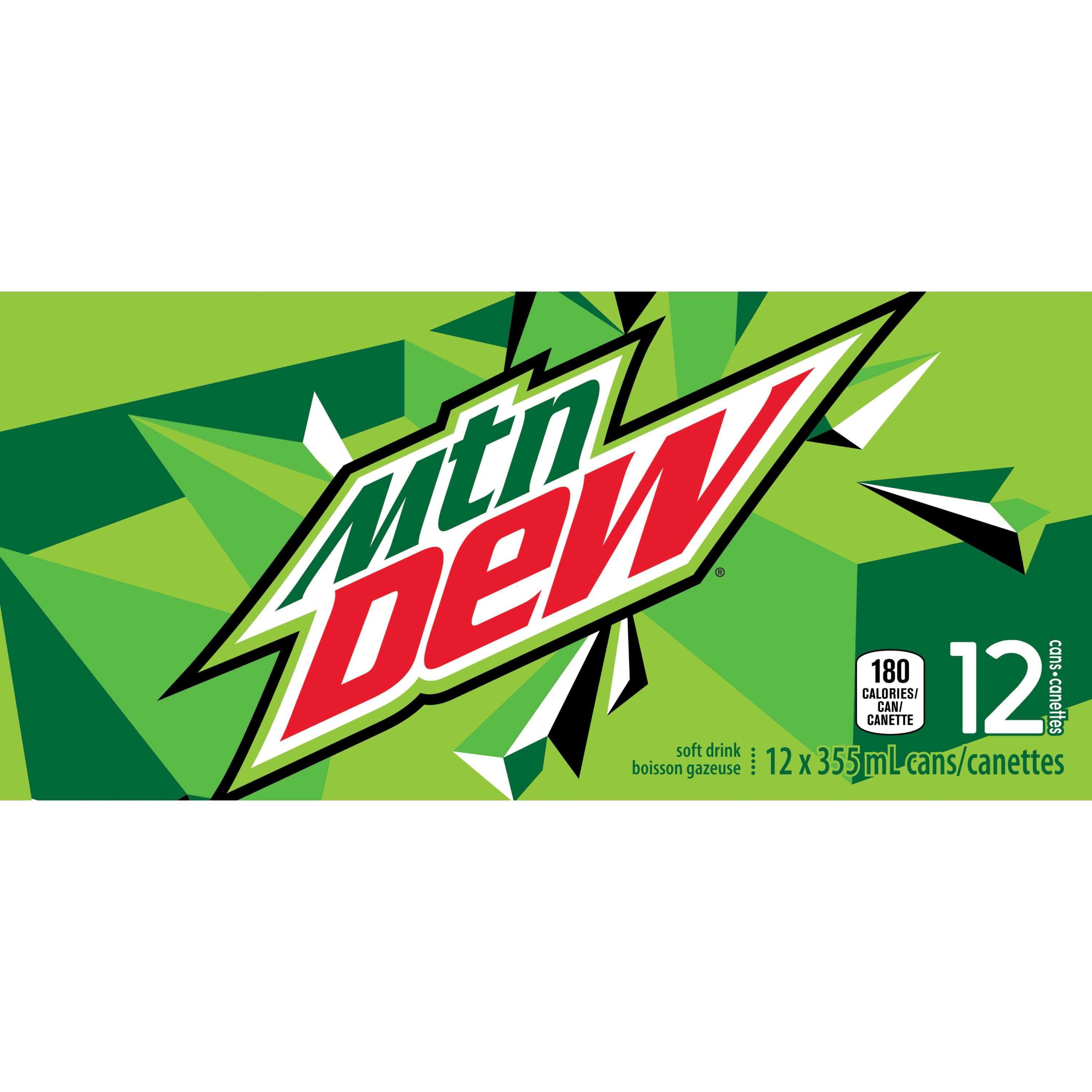 MTN Dew Soft Drink, 355 mL Cans, 12 Pack, 12x355mL