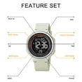 thumbnail image 2 of SKMEI Men's Digital Sports Watch Large Face Waterproof Wrist Watches for Men with Stopwatch Alarm El Noctilucent, 2 of 8