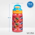 thumbnail image 2 of Magma Life Botella Infantil Duo Splash, Termos con Capacidad de 450 ml (15oz) con Popote y Tapa Antiderrame, Termo Escolar para Niños, Libre de BPA, Apta para Lavavajillas, Ligera y Resistente, 2 of 7