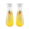 thumbnail image 3 of 2 Piezas Garrafas de Agua de PláStico de 1,6 L con Tapas Abatibles Blancas, Jarras Inastillables Reciclables y de Alimenticio, Tarro de Jugo, 3 of 5