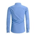 thumbnail image 2 of Casey Kevin Mens Dress Shirts Wrinkle Free Slim Fit Stretch Long Sleeve Business Casual Button Down Shirts with Pocket for Men, 2 of 10