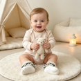 thumbnail image 2 of Miaouyo Toddler Girl Ruffles Ankle Socks Stretchy Breathable Plaid Lace Dress Socks, 2 of 9