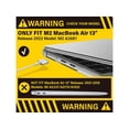 thumbnail image 3 of Compatible avec Étui pour MacBook Air 13,6 Pouces Modèle 2022 A2681 Puce M2 avec Écran Liquid Retina Touch ID, Étui de Protection pour Portable avec Housse de Clavier, 3 of 7