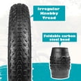 thumbnail image 2 of Meghna Bike Fat Tire 26x3.0 inch 2 pack Bicycle Tire Heavy Duty Wear-Resistant Mountain Snow Tire 26 inch for E-Bike Black, 2 of 8