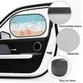 thumbnail image 5 of KUIFORTI Beach Starfish Car Window Shades for Side Window, Foldable Car Sun Shade Baby UV Protection, Cling Car Window Screens, Easy to Install, 5 of 6