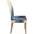 thumbnail image 3 of ABPHQTO Funda protectora para silla elástica con pintura de acuarela de caballo azul, funda protectora para asiento para comedor, Hotel, fiesta de boda, juego de 1, 3 of 4