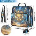 thumbnail image 2 of ALAZA Zipper Binder Bag Neon Starry Sky Night 3 Ring File Folder Binder Organizer Bag, 2 of 8