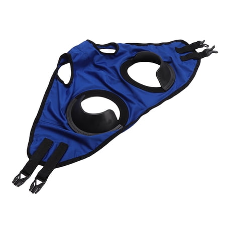 NFTIGB Breathable Horse Fly Mask High Stretch PU Leather Sand Proof Eye Cover Racing Goggles for Equestrian Training Blue (11.02 inches / 28 cm)