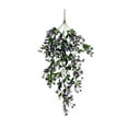 thumbnail image 2 of 2-Pack Artificial Hanging Plants | 29.5-inch Fake Ivy Vines with Flowers | Indoor Outdoor Wall Basket Decor for Garden Balcony Porch Wedding Cottagecore, 2 of 6