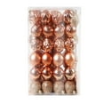 thumbnail image 2 of hulanddfd Christmas Tree Ornaments - Set of 48pcs Rose Gold Shatterproof Hanging Balls 6cm/2.36" Christmas Balls Decorations for Xmas Tree and Holiday Wedding Party, 2 of 2