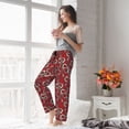 thumbnail image 5 of Salouo Snake Print Women's Pajama Pants Casual Loose Sweatpants PJs Flowy Pants Drawstring Palazzo for Women Wide Leg Pants Lounge Pajama -Large, 5 of 8