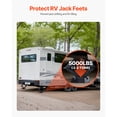 thumbnail image 2 of KFFKFF RV Leveling Pads, 4-Pack Rubber Trailer Jack Pads, Each with 5000 lbs Capacity, Jack Stabilizer Pad with Large Surface Area, Suitable for 5.5" Square Jack Feet, 2 of 9