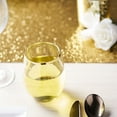 thumbnail image 4 of BalsaCircle 12 Gold Rim 12 oz Clear Disposable Plastic Stemless Wine Glasses, 4 of 8