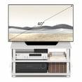 thumbnail image 5 of Furinno SULLY 3-Tier Open Frame Entertainment Center for TV up to 40 Inch White, 5 of 6