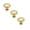 Gold 3PCS, variant on 1-1/4" Champagne Bronze Zinc Alloy Cabinet Knobs - Single Hole Center Kitchen Satin Brass Cabinet Pull Hardware for Bedroom