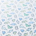 thumbnail image 6 of Parent's Choice 2-Piece Cotton Fitted Crib Sheets for Baby Boys, Dinosaurs, 6 of 10