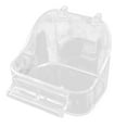 thumbnail image 1 of Budgies Lovebirds Pet Shower Hanging Cage Accessories Plastic Birdbath Parrot Bathtub Bird Bath Cage Bathing Box TRANSPARENT, 1 of 1
