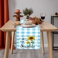 thumbnail image 5 of Nappe Décorative en Coton Long Motif Tournesol à Carreaux, 5 of 5