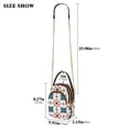 thumbnail image 2 of FORMRS Crossbody Bag for Women Quilted Travel Shoulder Cell Phone Purse with Chain Strap Handbag, Flowers Geometric Pattern, 2 of 7