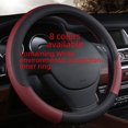 thumbnail image 2 of Anillo interior de goma blanca con relieve de cuero para volante de automóvil, funda protectora para manija de automóvil, productos ecológicos, 2 of 5
