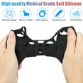 thumbnail image 3 of Silicone Cover Skin Case for Sony PS5 Controller, EEEkit Wireless Controller Protector Case Anti-slip Grips Case Compatible for PlayStation5, Controller Skin for PS5 with 8 Thumb Grip, 3 of 9