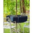 thumbnail image 3 of Dark Blue Outdoor Tablecloth with Umbrella Hole and Zipper, Solid Color Table Cover for Round Tables Waterproof Tabletop Collection for Patio, Garden, Picnic, Camping 60R, 3 of 6