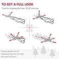 thumbnail image 4 of 6ft Pink & White Pencil Christmas Tree – Auto Open, Realistic Pine, 72" Indoor Holiday Decor for Living Room, Entryway & Small Spaces, 4 of 7