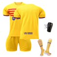 thumbnail image 2 of Camiseta de Futbol KEVCHE 2223 FC Barcelona 4 Piezas Set Adultos Fuera Casa Amarillo ##/XL, 2 of 7