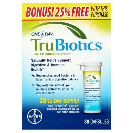 Bayer TruBiotics One A Day Daily Probiotic Supplement, 38 count