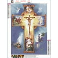 thumbnail image 4 of 2-Pack Virgin Mary Diamond Painting Kits - Cross Full Drill 5D DIY Diamond Art for Adults Kids Wall Decor Gifts, 12x16in, Pattern#22, 4 of 7