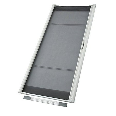Grisham White Aluminum Sliding Curtain Screen Door Common 36 In X 80 Actual 75 Brickseek Grisham White Aluminum Sliding Curtain, Grisham White Steel Sliding Curtain Screen Door