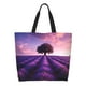 thumbnail image 1 of Easygdp Lavender Field Sunset Bolsas Tote para Mujer, Bolsos de Hombro para Viaje, Bolsos de Mano de Gran Capacidad para Compras y Trabajo, 1 of 8