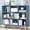 Bright Blue, variant on IOTXY Simple Bookcase with Legs - 3 Tier 8 Cubes Freestanding Low Display Cabinet, Mint Green