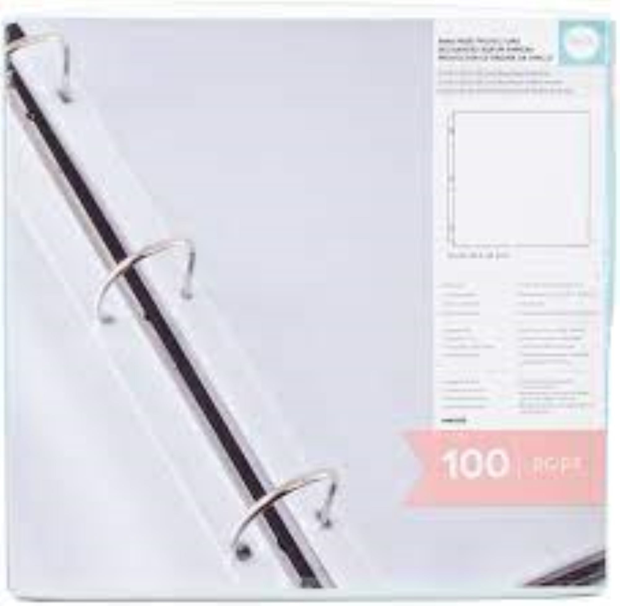 (2 pack) Colorbok Clear Plastic Page Protectors Value Pack - 12x12 - 25 Sheets