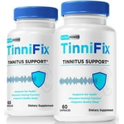 (2 Pack) Tinnifix Capsules - Advanced Ear Support, Natural Formula to Promote Inner Ear Health, Tinnitus Supplement for Ringing, Official Auditory Pills, Tinni Fix Reviews (120 Capsules)