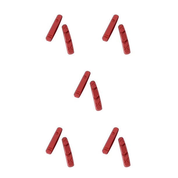 Eigraketly 1 par de pastillas de freno resistentes al desgaste, pieza de bicicleta de montaje para reemplazar rojo Rojo 5piezas Eigraketly CBP226787