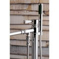 thumbnail image 4 of Kingston Brass KS7031DPL Paris Freestanding Tub Faucet with Hand Shower, Polished Chrome, 4 of 8
