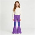 thumbnail image 2 of Glisme Teen Girls Trousers Colorblock Zip Front With Pockets Autumn Comfortable Girls Flare Leg Pants Size 15-16 Years, 2 of 4