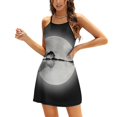thumbnail image 1 of Moonlight Nature Guitar Sweetheart Knot Flared Dress Fashion Design Large Size Loose Dress Guitar Nature Tree Trees, 1 of 5