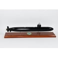 thumbnail image 4 of USS Topeka SSN-754 (Black Hull) Submarine Model,Navy,Scale Model,Mahogany,20 inch,LA Class, 4 of 5