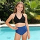 thumbnail image 1 of Traje de baño de 2 piezas para mujer, trajes de baño para mujer, conjunto de bikini de dos piezas de color liso para niñas y niñas., 1 of 9