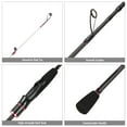 thumbnail image 4 of NFTIGB 5 Sections Fishing Pole Ultralight Spinning Travel Rod Carbon Fiber with Storage Bag, Medium Power, Moderate Fast Action, Portable Gear for Freshwater and Saltwater Angling, 7.5ft / 2.29m, 4 of 8