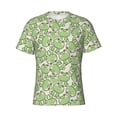 thumbnail image 4 of Vsdgher Cute Frog Print Men's Dry Fit Mesh Athletic Shirts Moisture Wicking Tennis T-Shirt Tops, 4 of 9