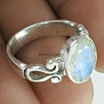 thumbnail image 2 of Natural Moonstone Women's Ring, Pure 925k Sterling Silver Ring, Women Designer Ring, Healing Gemstone Ring, Adorable Ring, Solitaire Ring, Beautiful Ring, Engagement Ring, Gifts For Her (7), 2 of 5