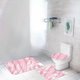 thumbnail image 3 of Bathroom Decor 3 Pcs Rug Set With ColorfulMarble Bathroom Set With AntiSlip Rug Toilet Lid Cover And U Shape Mat, 3 of 6