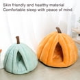 thumbnail image 4 of mdesiwst Pumpkin Cat Bed with Removable Washable Cushioned Pillow Winter Warm Small Medium Dog Cat Pet Cave House Indoor Kitten Puppy Sleeping Nest, 4 of 8