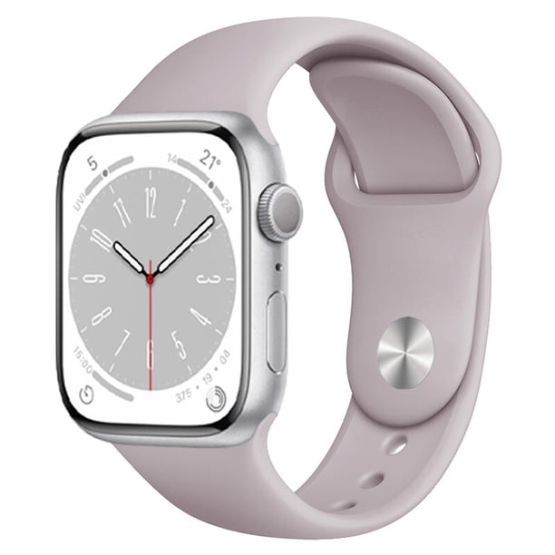 Correa de silicona para apple watch, correa de 45mm, 44mm, 42mm, 41mm, 40mm, 38mm, 45mm, correa para iWatch series 6 5 4 SE 7 8 ultra 49mm Dengxun unisex