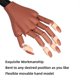 thumbnail image 3 of Mano de práctica para uñas acrílicas, UBIUO Mano de práctica para uñas con 200 uñas - Manos postizas flexibles y móviles para manicura de uñas - Resistentes y resistentes, 3 of 5
