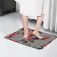 thumbnail image 4 of Pioneer Flower Floral Print Flannel Non Slip Door Rugs,Washable Door Mats Indoor,Decorative Door Mats,Dirt-Resistant and Absorbent Doormat for Entrance,Bedroom,Kitchen,Bathroom,23.5"x16", 4 of 5